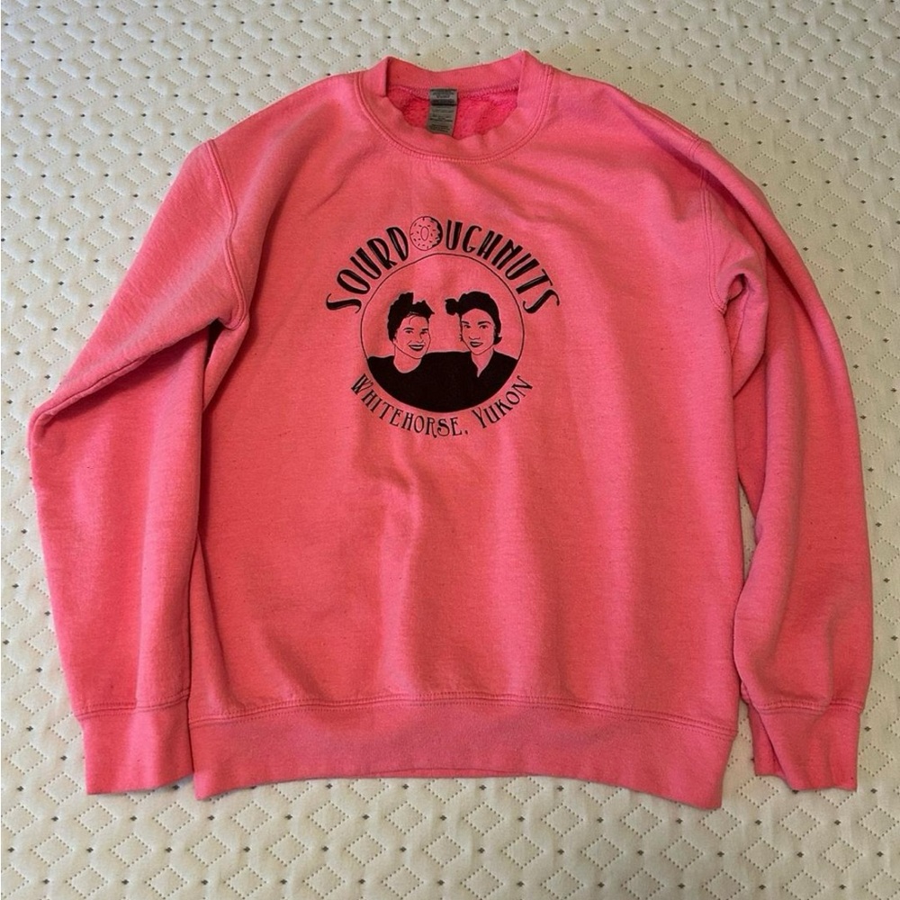 Fluorescent pink sweatshirt